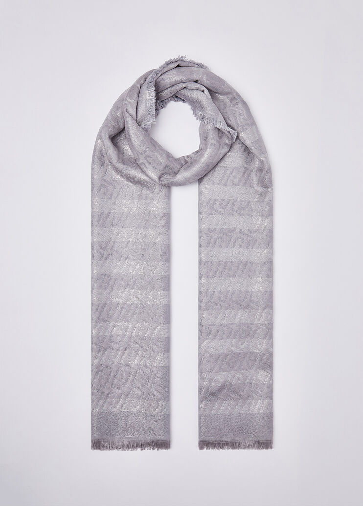 &Eacute;tole Jacquard Monogramme gris Liu Jo - medium