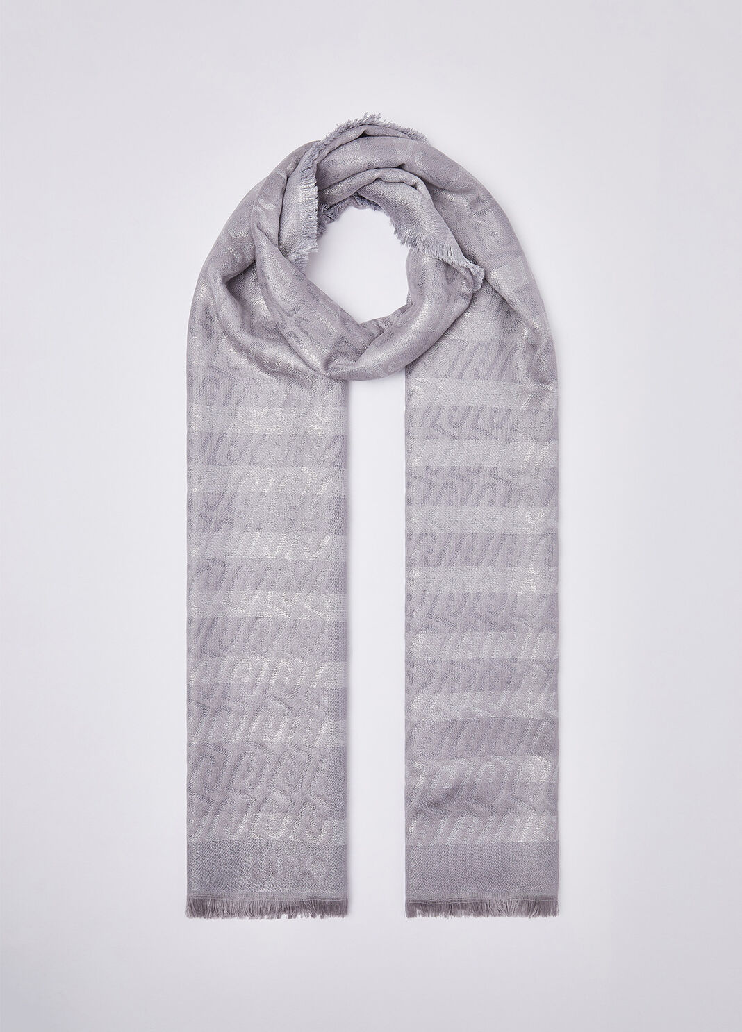&Eacute;tole Jacquard Monogramme gris Liu Jo - large image number 1
