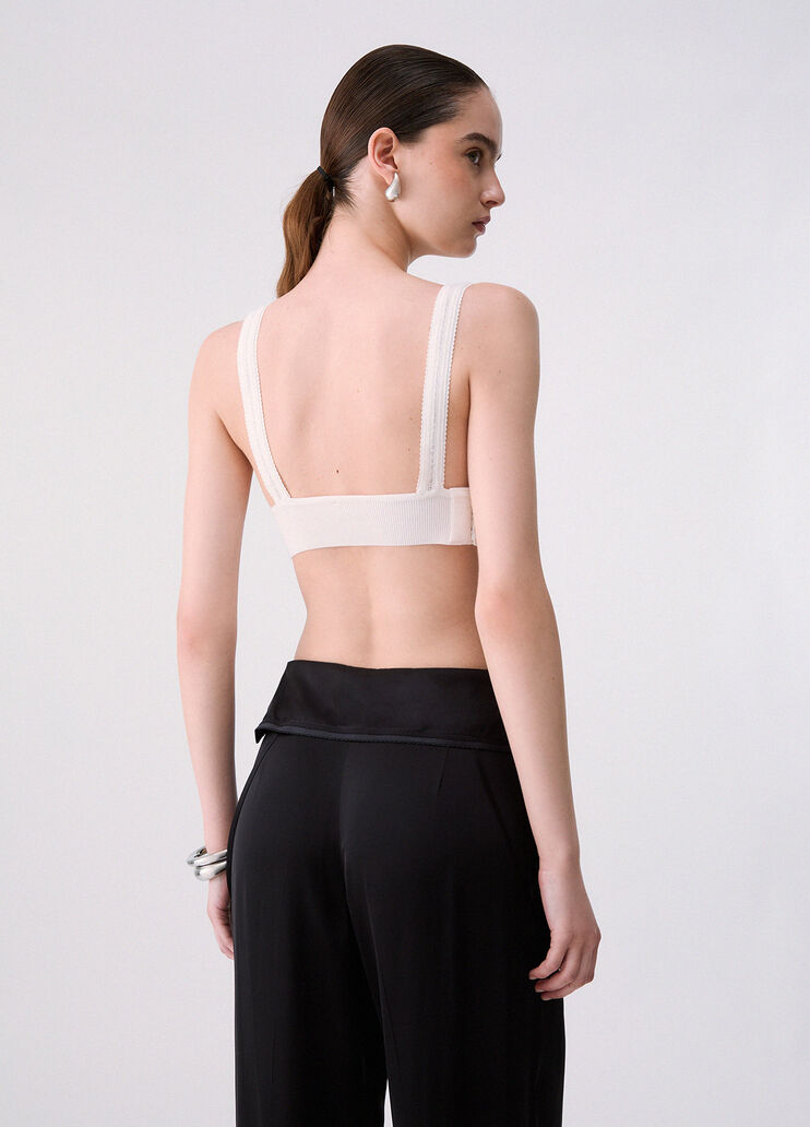 Pure Wool Knit Top white wool Liu Jo - medium