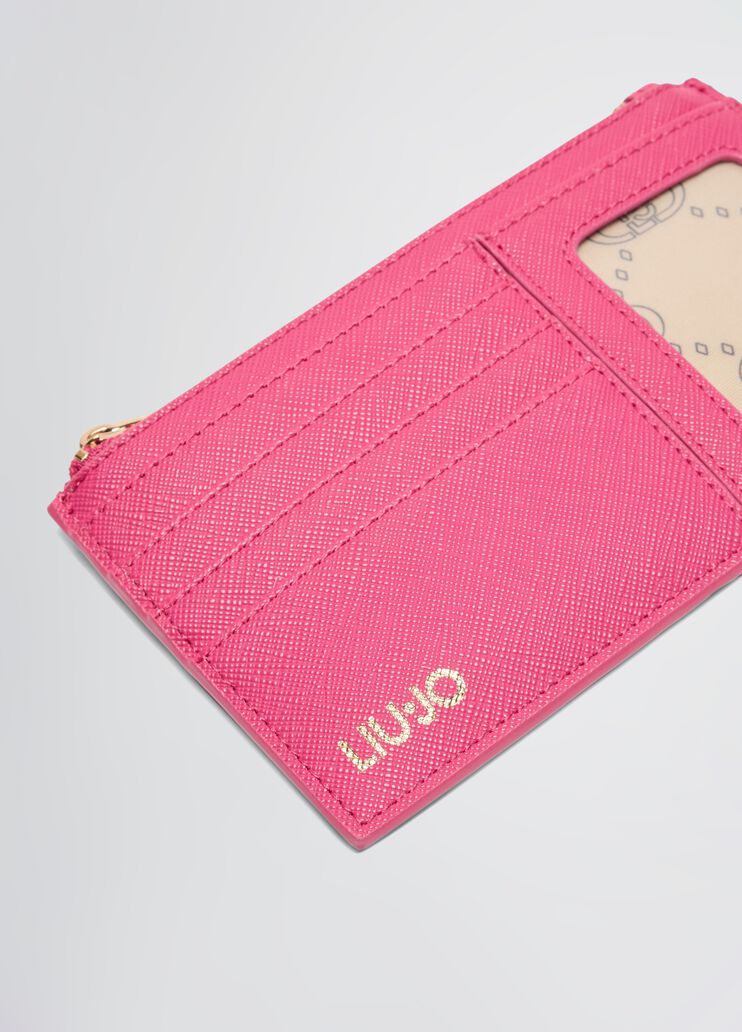 Card holder with zip dark pink Liu Jo - large image number 2 Card holder with zip dark pink Liu Jo - large image number 2