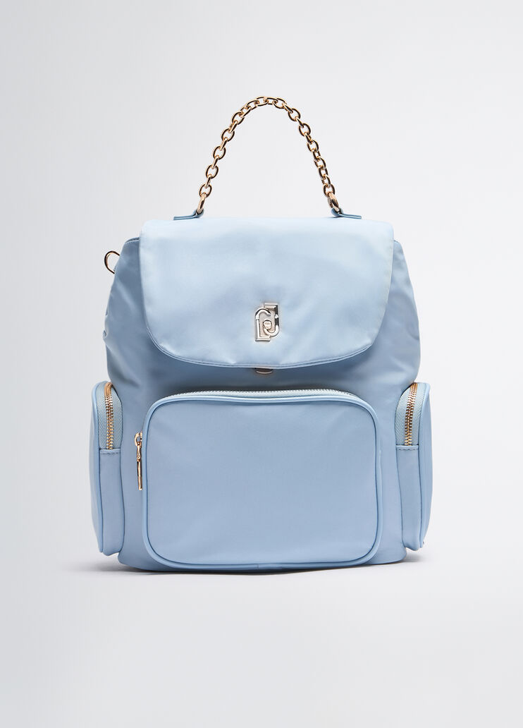 Zaino in nylon azzurro Liu Jo - medium