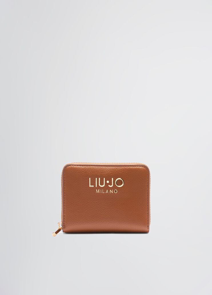 Tumbled zip-around purse brown Liu Jo - medium