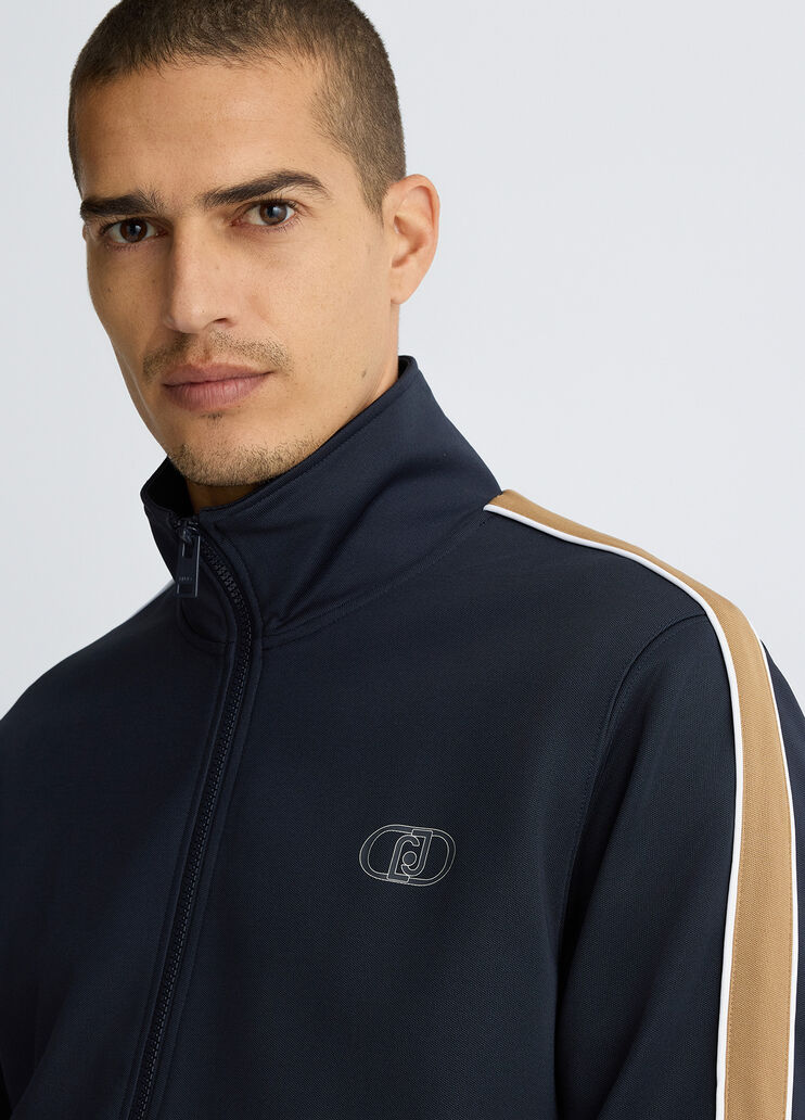 Sweatshirt with zip dark blue Liu Jo - large image number 2 Sweatshirt with zip dark blue Liu Jo - large image number 2