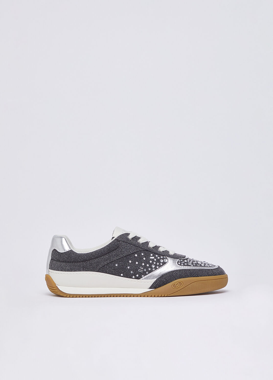 Sneaker aus Denim mit Schmucksteinen Grau Liu Jo - large image number 1