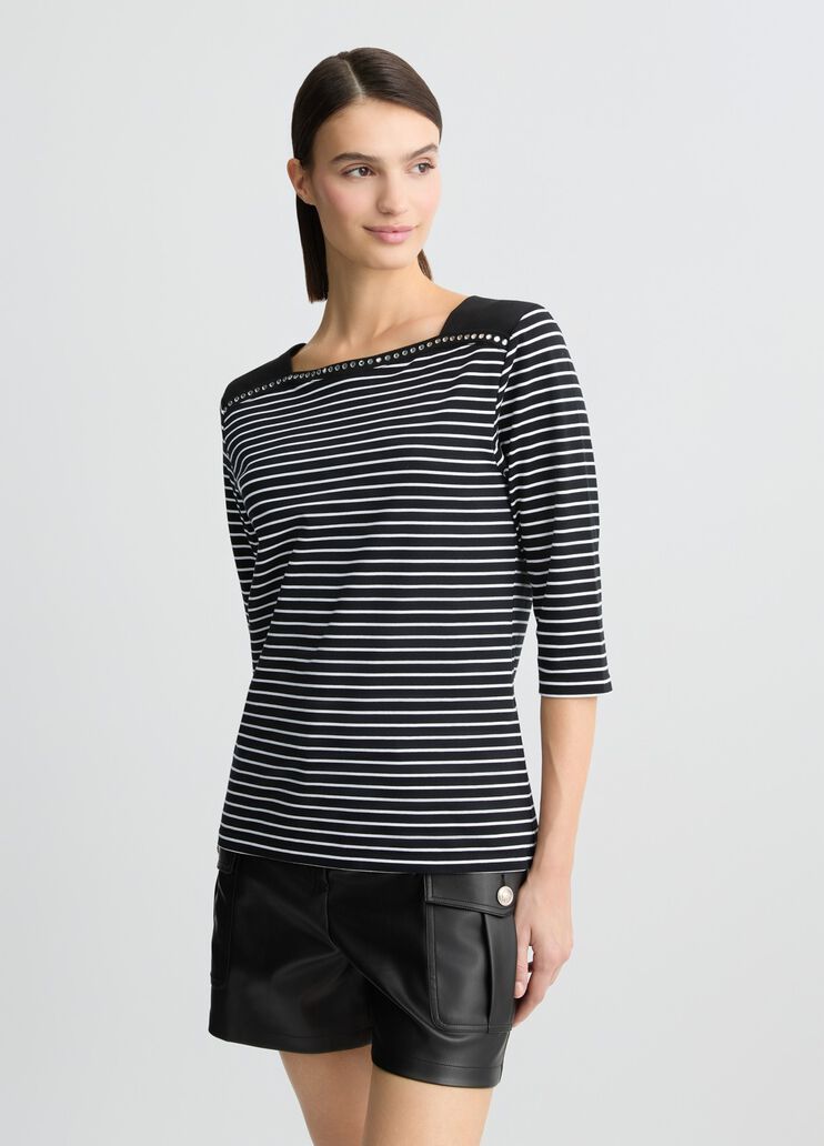 Striped T-shirt black Liu Jo - medium Striped T-shirt black Liu Jo - medium