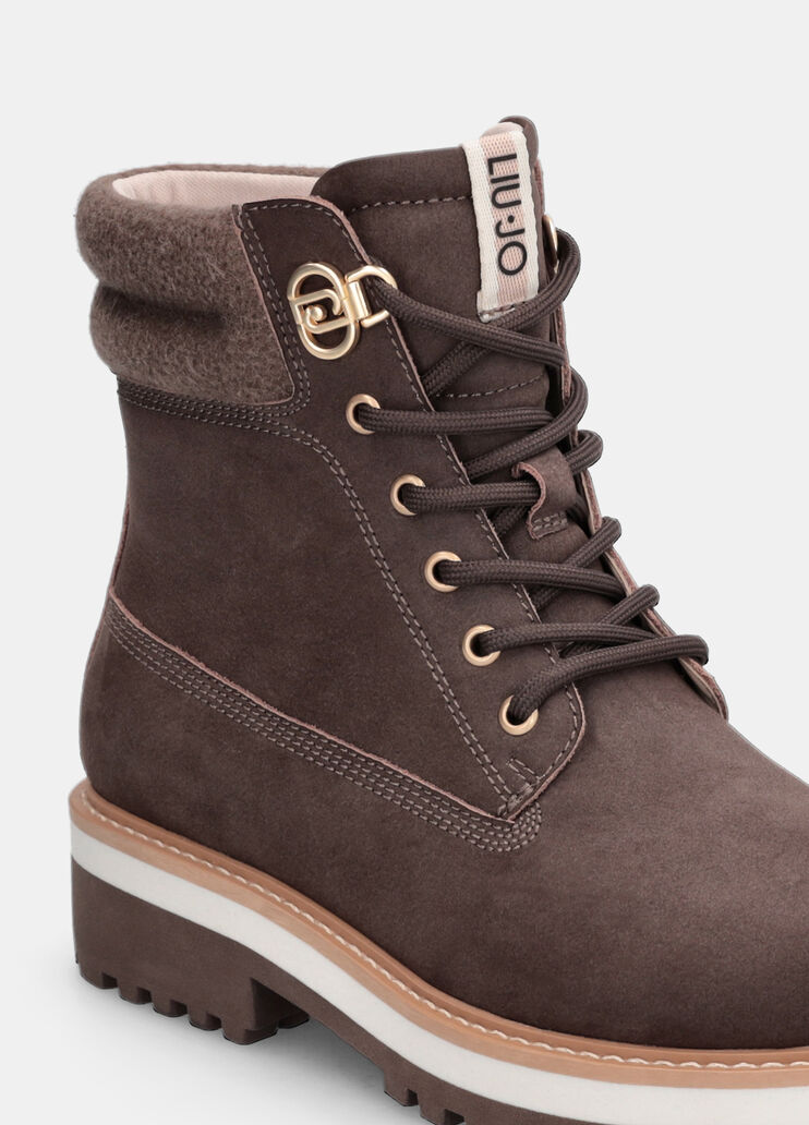 Stivaletti in pelle scamosciata marrone Liu Jo - large image number 6