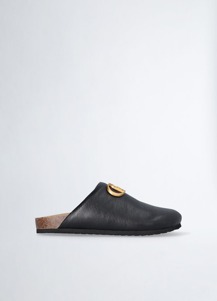 Mules with maxi-logo black Liu Jo - medium Mules with maxi-logo black Liu Jo - medium