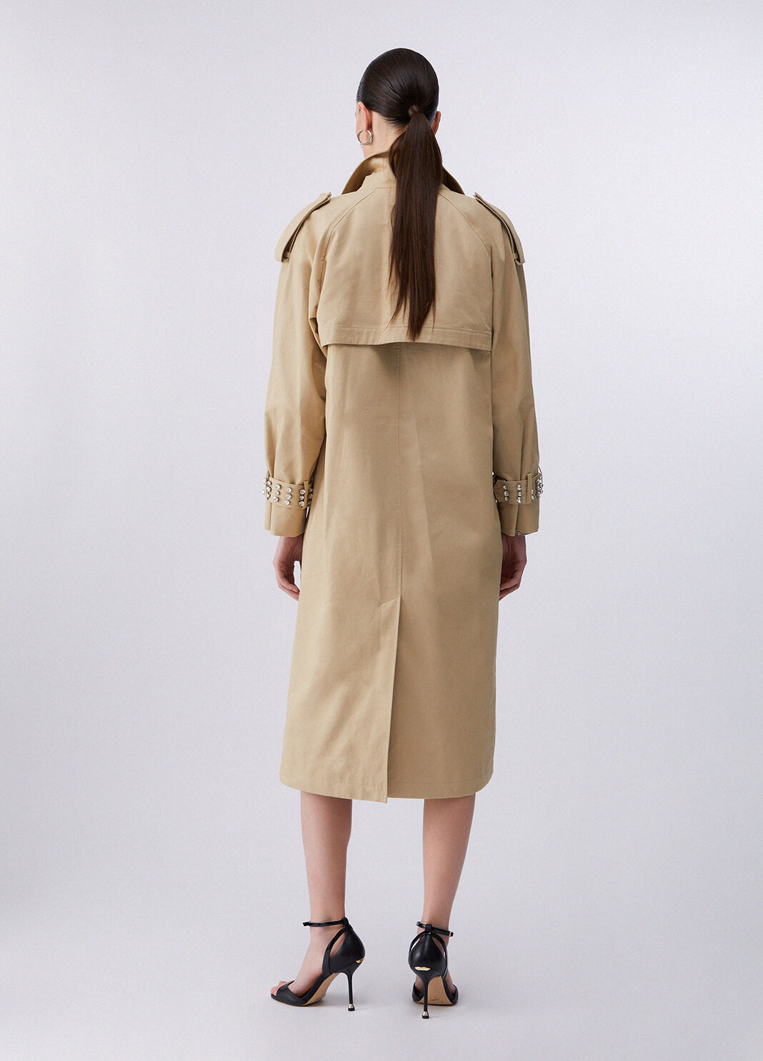 Trenchcoat mit Schmuckstickereien Cappuccino Liu Jo - large image number 1