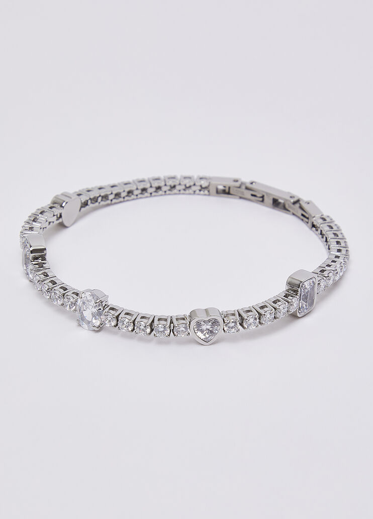 Bracelet tennis avec strass argent Liu Jo - medium