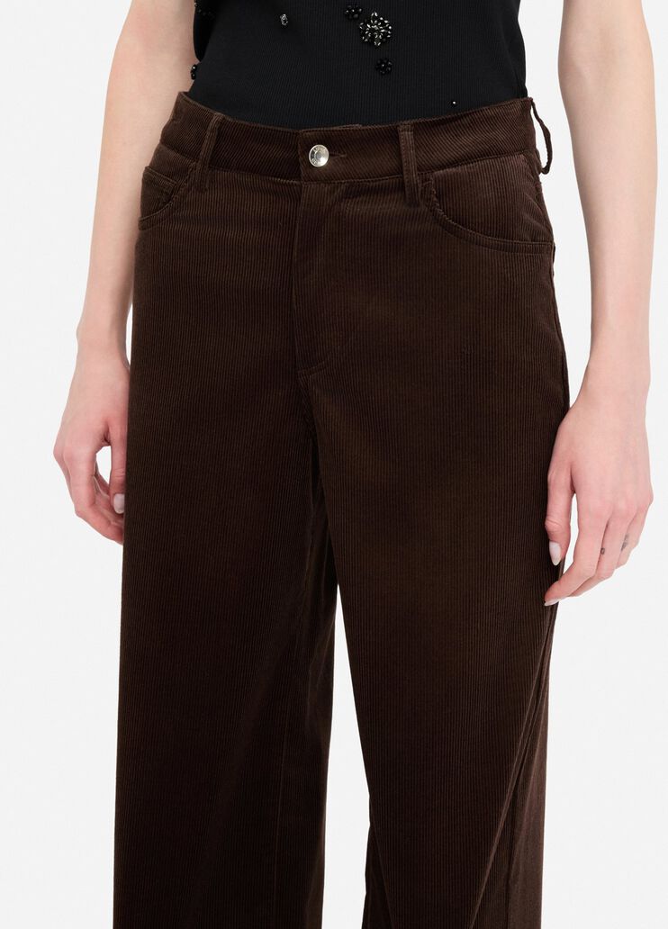Velvet trousers chocolate Liu Jo - large image number 2 Velvet trousers chocolate Liu Jo - large image number 2