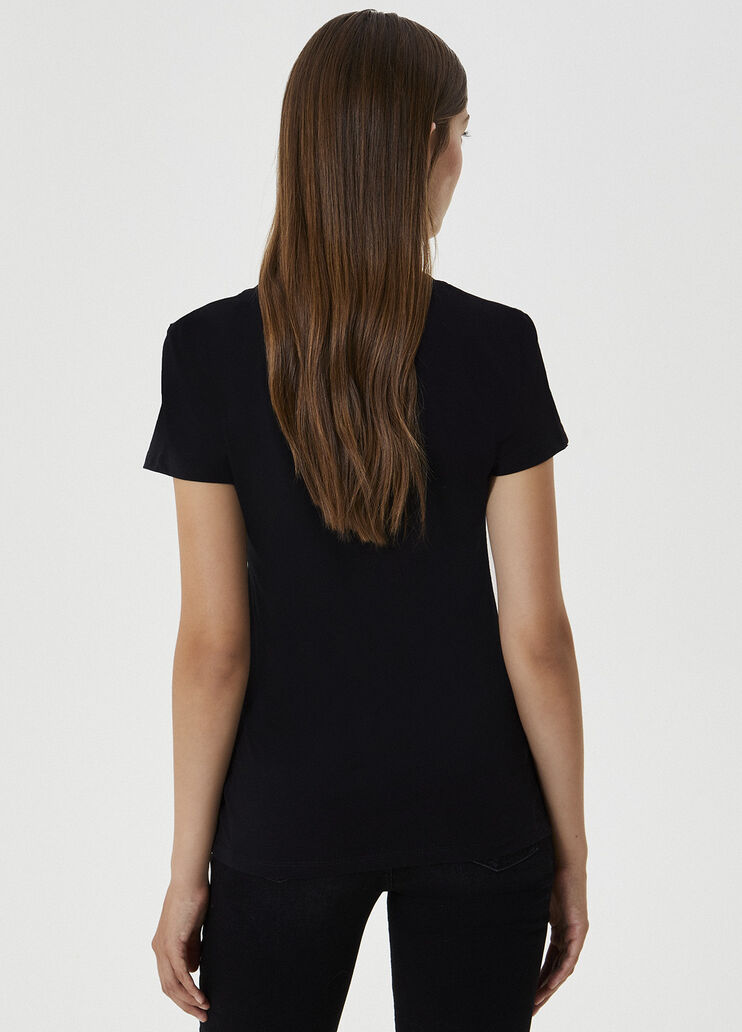 T-shirt with logo Black Liu Jo - large image number 1