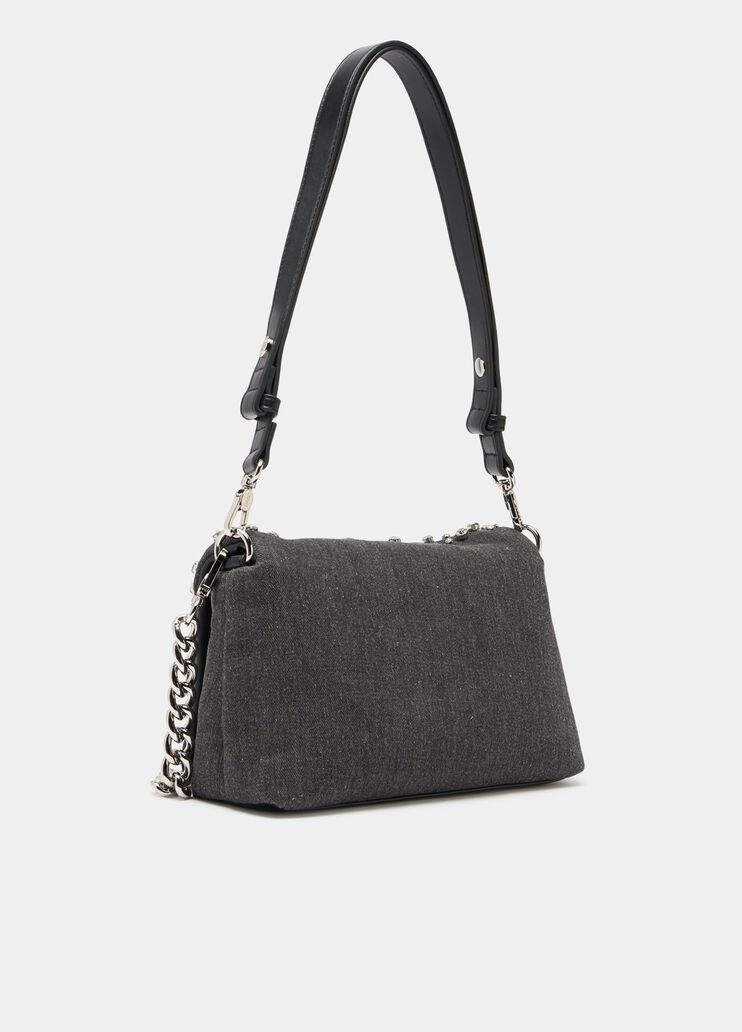 Medium quilted LaPuffy bag grey denim Liu Jo - large image number 2