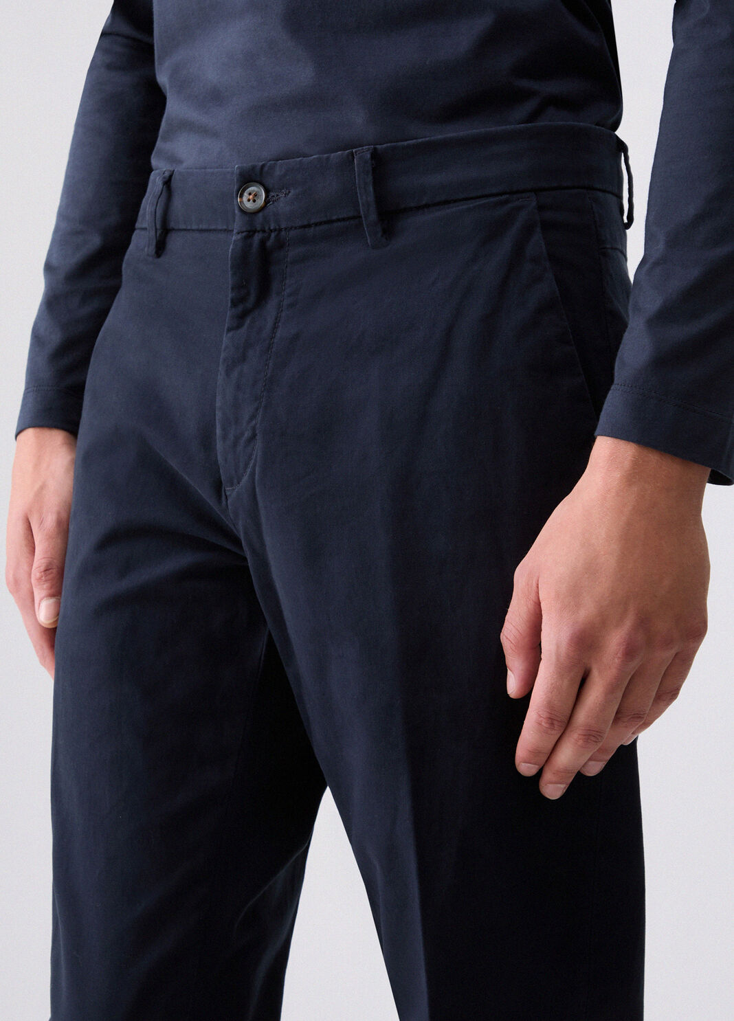 Chino trousers in gabardine dark blue Liu Jo - large image number 4