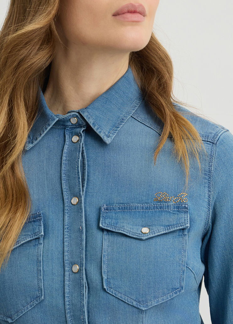 Jeanshemd Denimblau Liu Jo - large image number 3