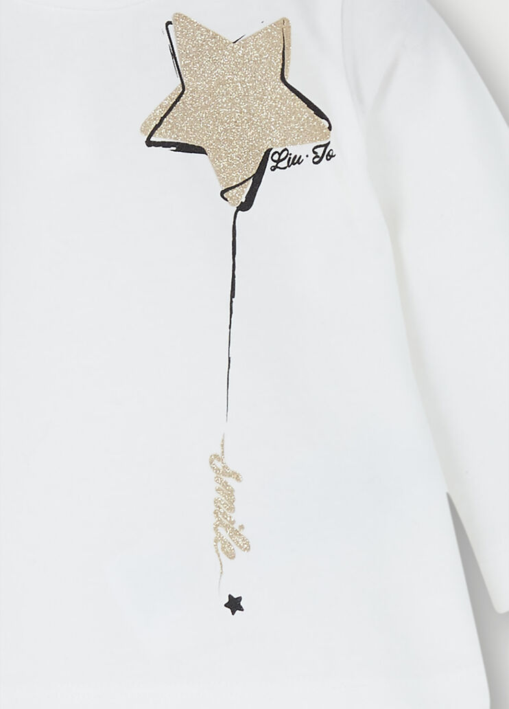 T-shirt with print White Liu Jo - large image number 2