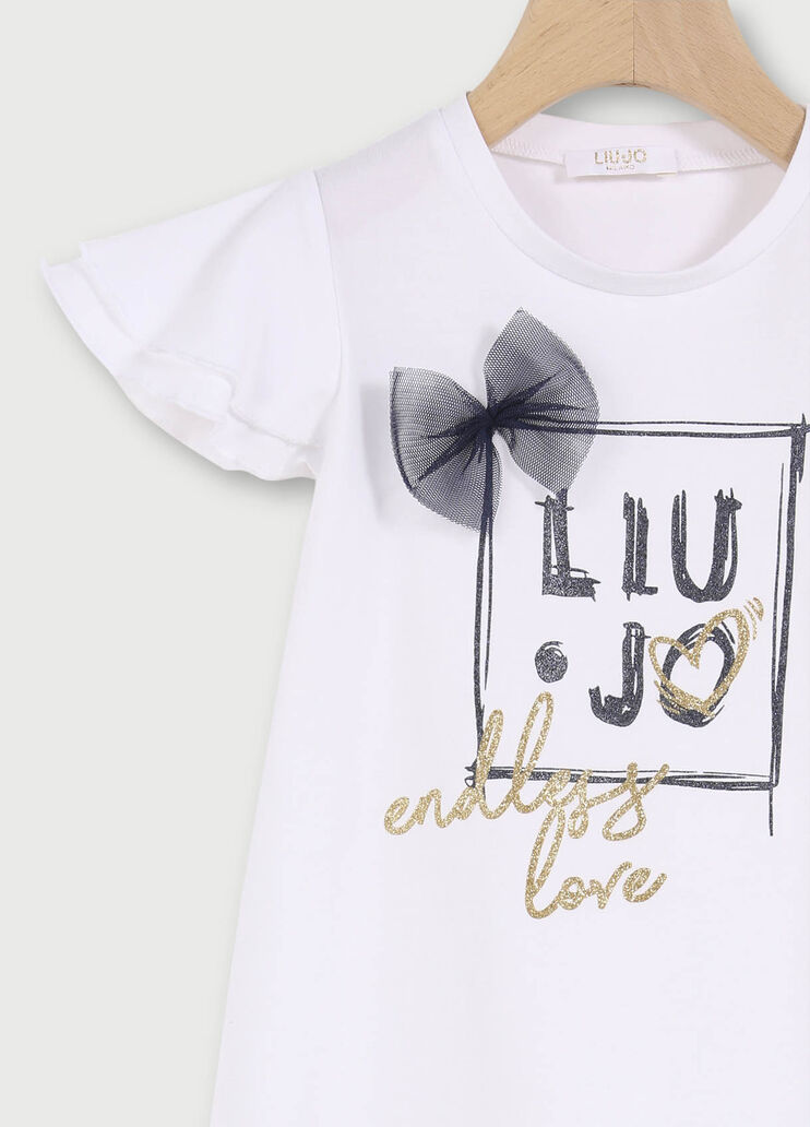 Girl’s outfit White/Dark Blue Liu Jo - large image number 2