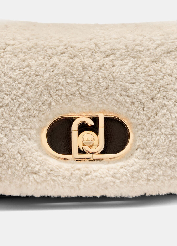 Borsa LaPuffy media in teddy testa di moro Liu Jo - large image number 4 Borsa LaPuffy media in teddy testa di moro Liu Jo - large image number 4