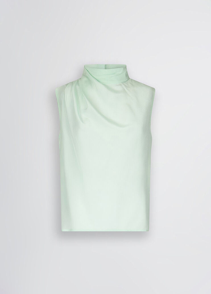 Silk Top mint Liu Jo - large image number 6 Silk Top mint Liu Jo - large image number 6