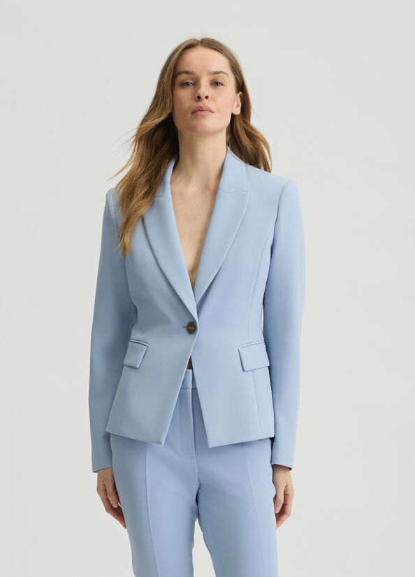 Slim fit blazer light blue Liu Jo - large image number 0