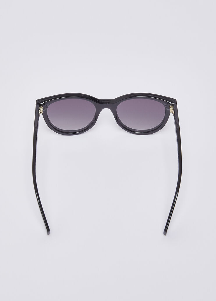 Lunettes de soleil &oelig;il-de-chat noir Liu Jo - medium