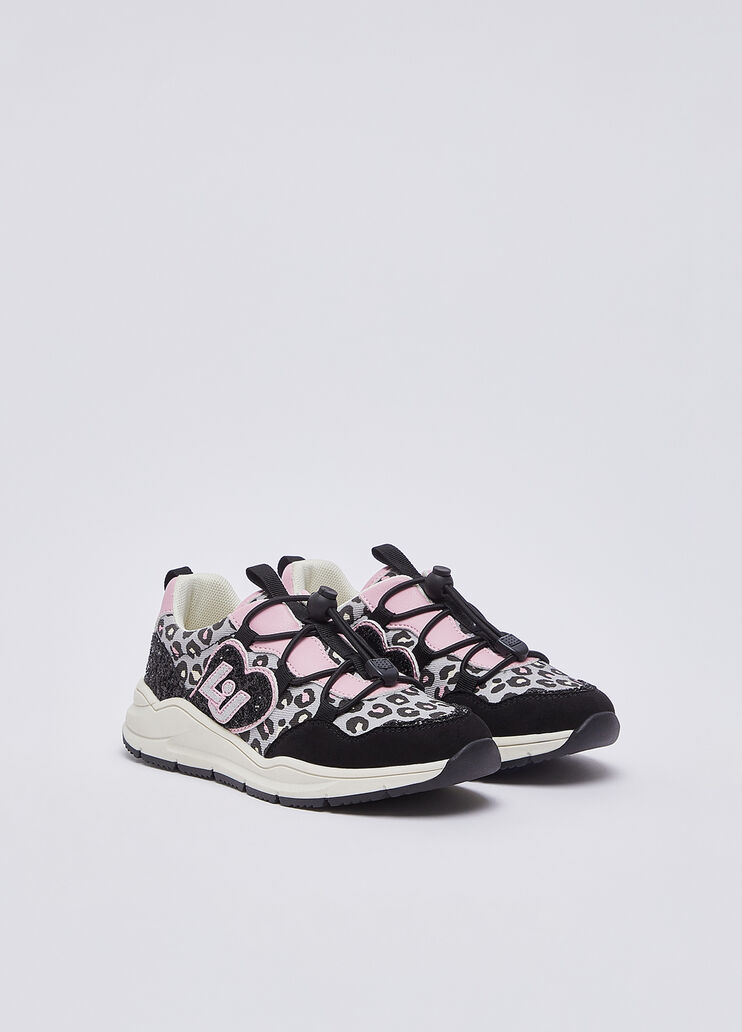 Animal Print Sneakers black/pink Liu Jo - medium