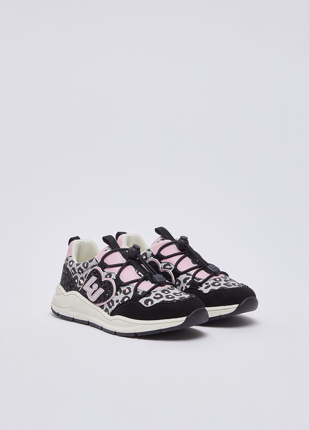 Animal Print Sneakers black/pink Liu Jo - large image number 1
