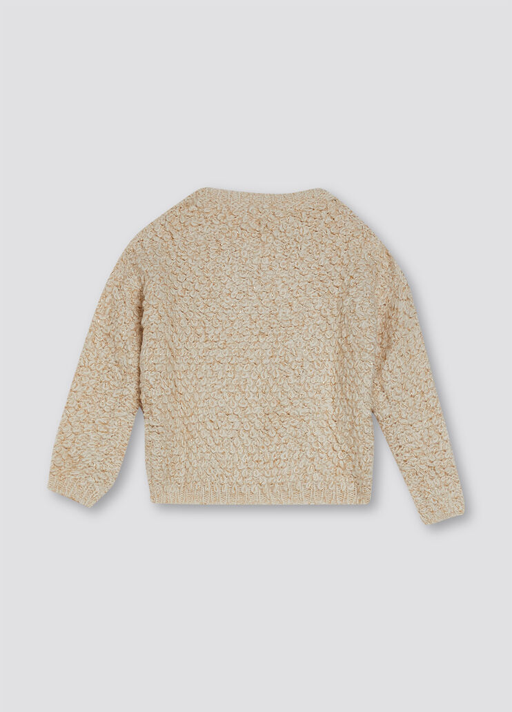 Pull en bouclette blanc Liu Jo - large image number 1 Pull en bouclette blanc Liu Jo - large image number 1