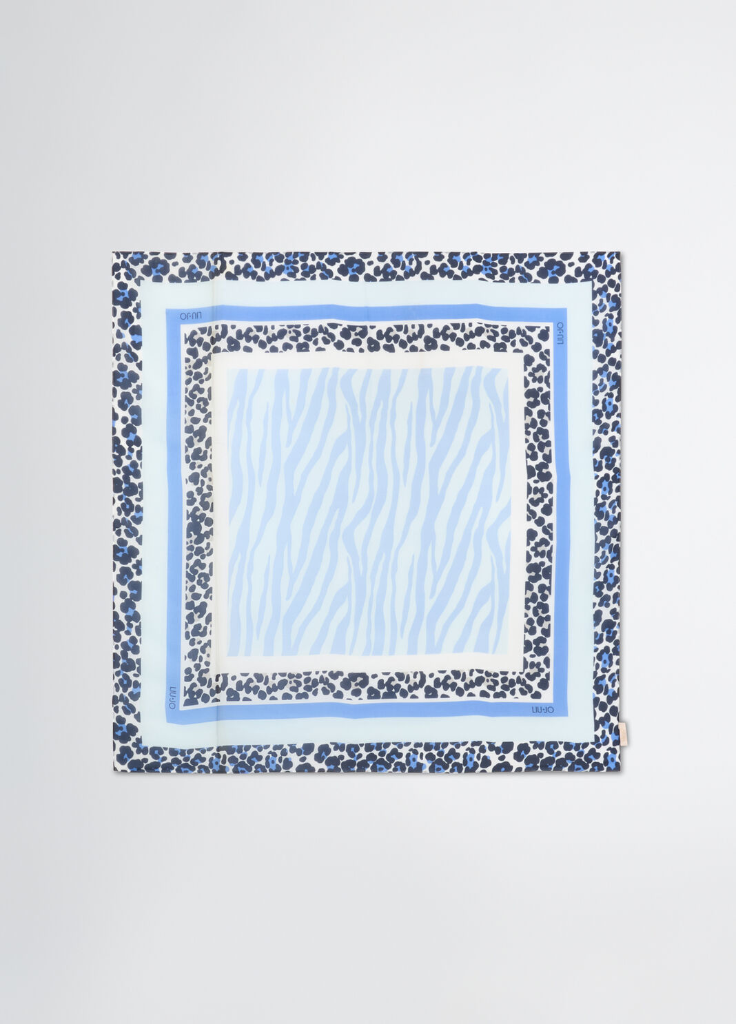 Animal-print foulard sky blue Liu Jo - large image number 2