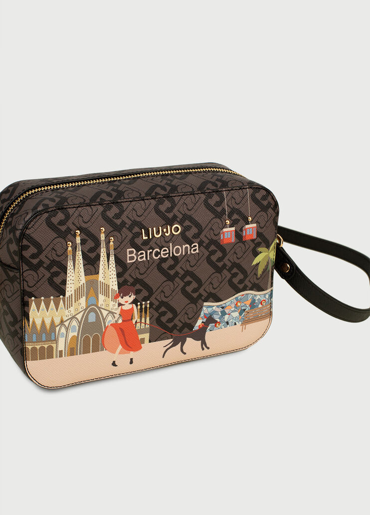 Crossbody bag with city Brown Liu Jo - large image number 4