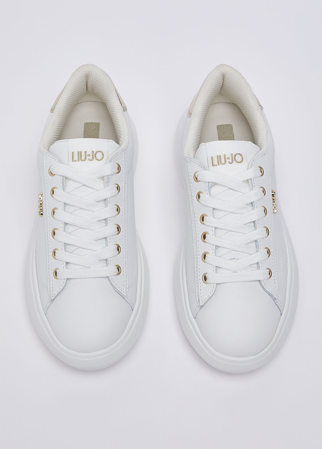 Sneakers en cuir blanc Liu Jo - large image number 3