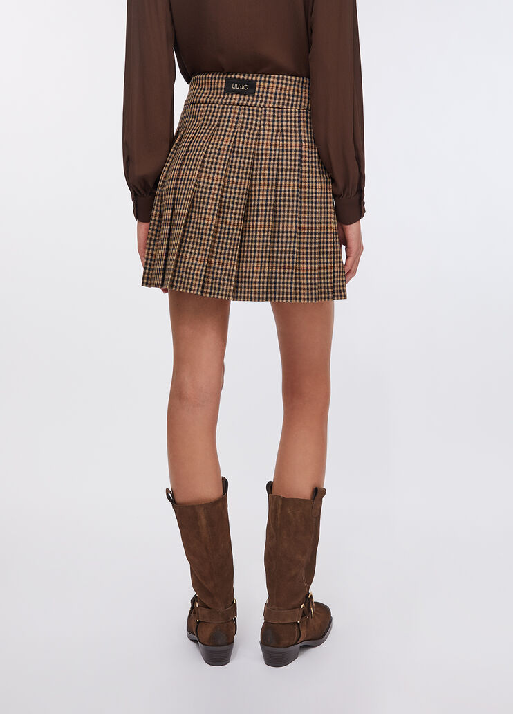 Faltenminirock Beige Liu Jo - large image number 1