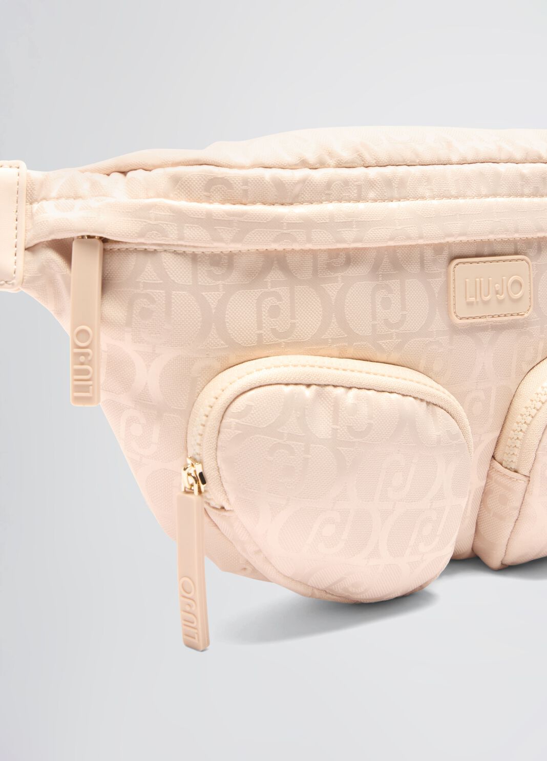 Large nylon pouch bag light gold Liu Jo - large image number 9