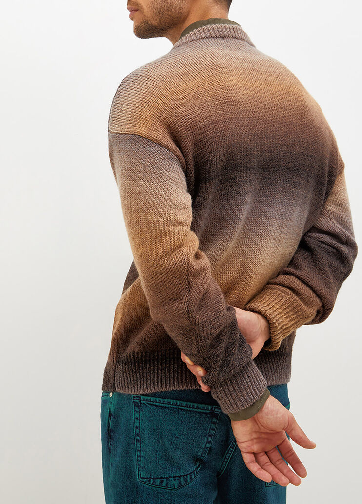 Pull dégradé en laine camel Liu Jo - large image number 1