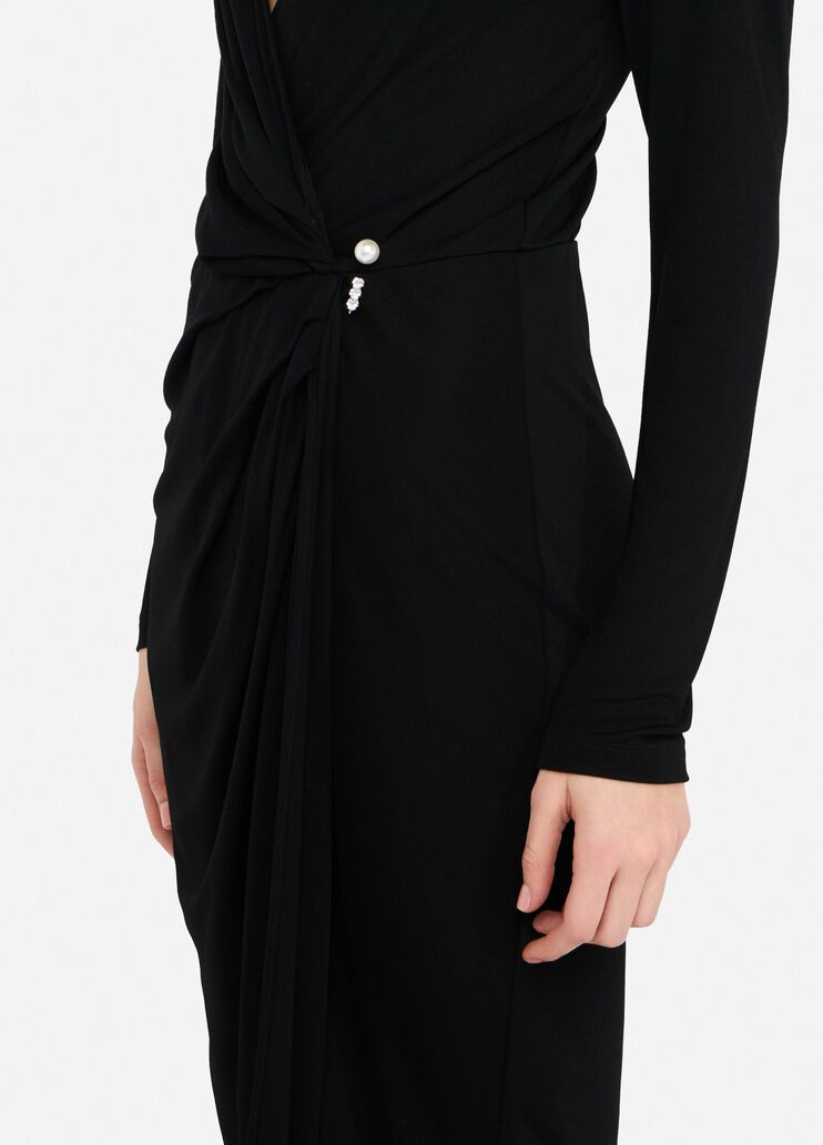 Draped dress black Liu Jo - large image number 3 Draped dress black Liu Jo - large image number 3