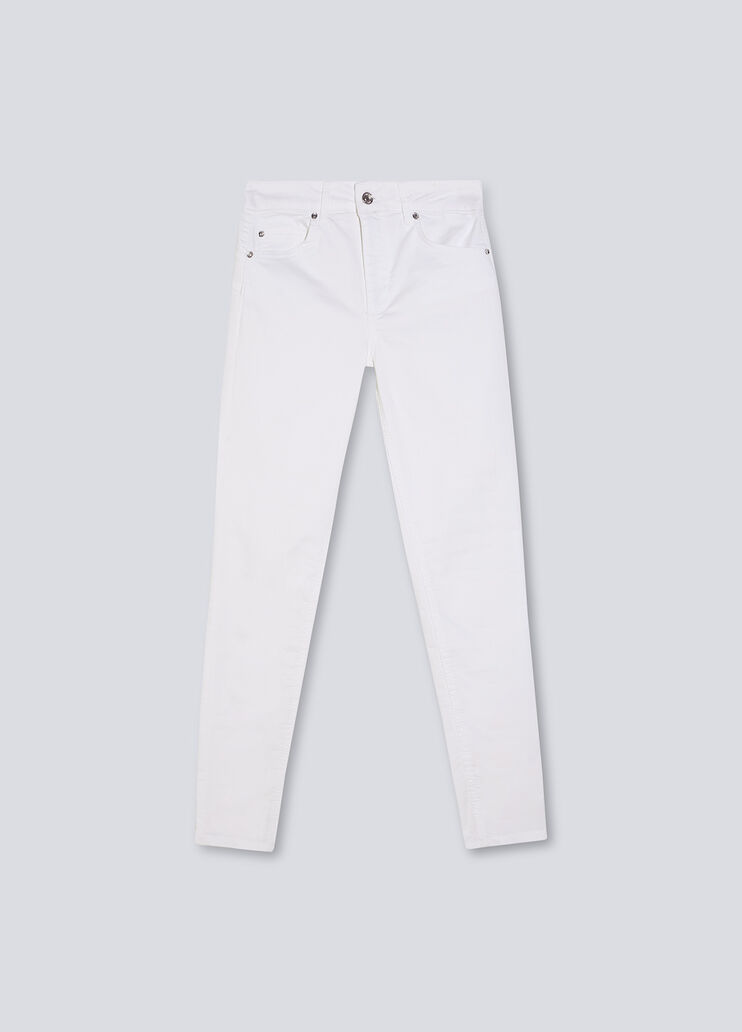 Skinny-Hose mit hohem Bund Optisch Weiß Liu Jo - large image number 4