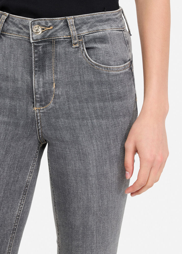 High-rise flared jeans grey denim Liu Jo - large image number 2