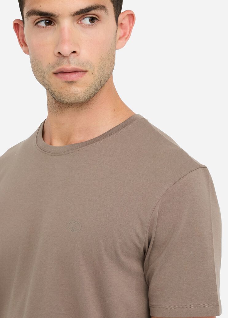 T-Shirt aus Baumwolle Khaki Liu Jo - large image number 3 T-Shirt aus Baumwolle Khaki Liu Jo - large image number 3