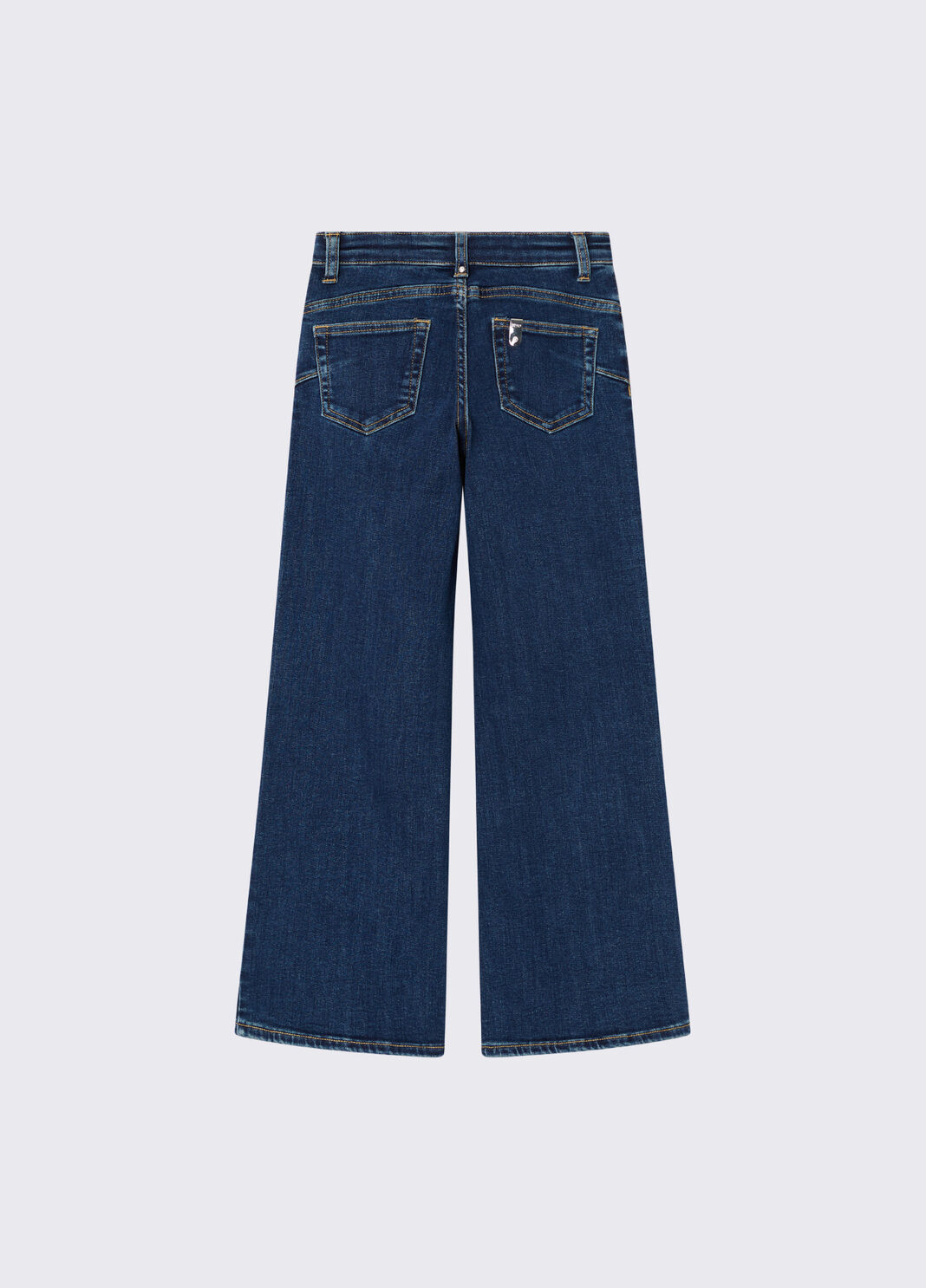 Straight jeans with embellishments dark blue denim Liu Jo - large image number 3