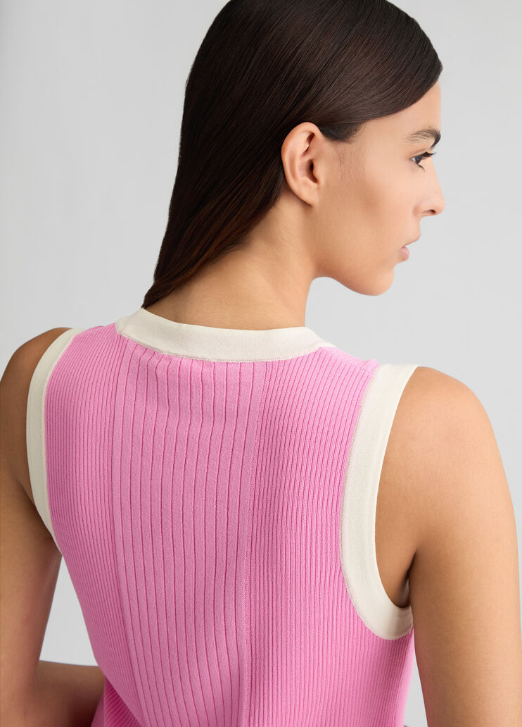 Pink knit top pink Liu Jo - large image number 4 Pink knit top pink Liu Jo - large image number 4