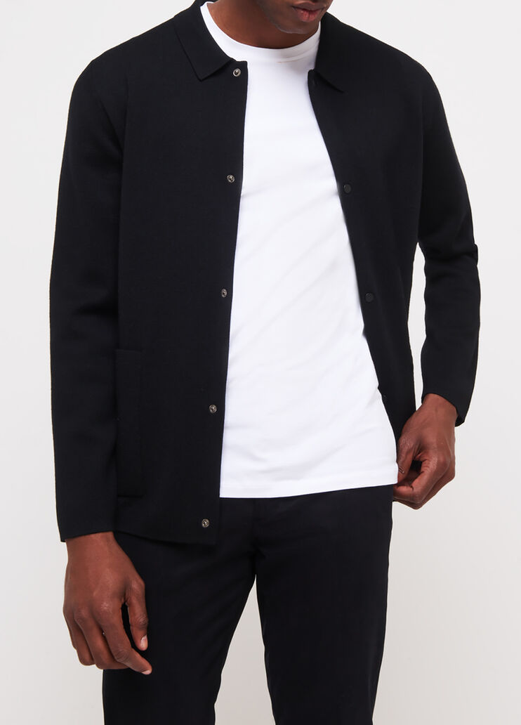 Cárdigan con cuello camisero Negro Liu Jo - large image number 0