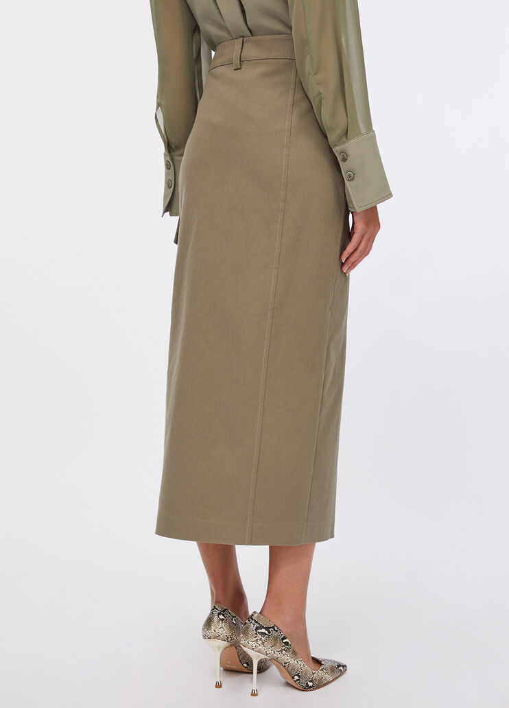 Cotton cargo skirt asparagus Liu Jo - large image number 1