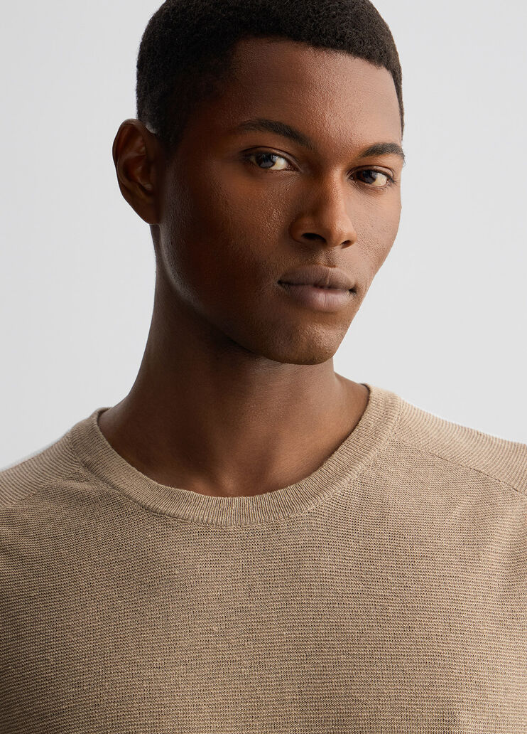 Men's beige T-shirt beige Liu Jo - large image number 2 Men's beige T-shirt beige Liu Jo - large image number 2