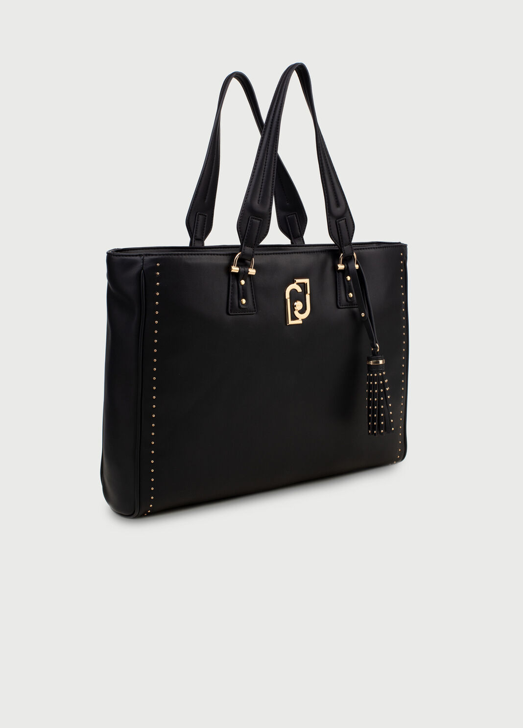 Shopping bag with charm Black Liu Jo - large image number 2