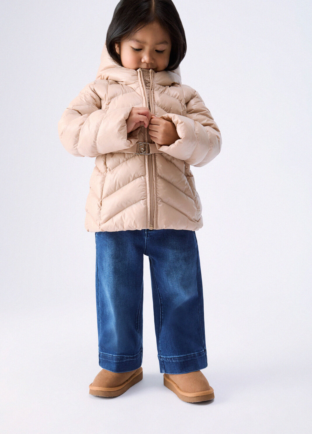 Hooded Padded Jacket beige Liu Jo - large image number 1