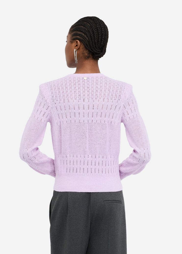 Wool and alpaca cardigan lilac Liu Jo - large image number 1
