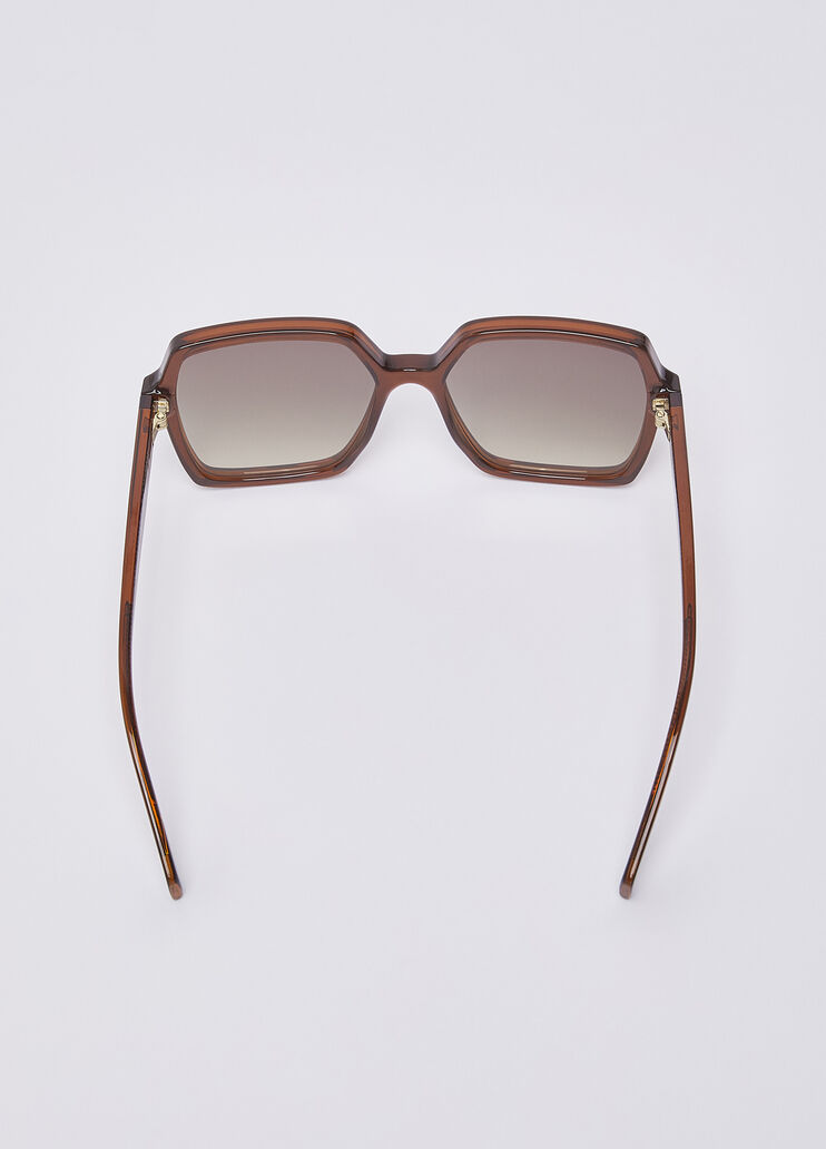 Lunettes de soleil carr&eacute;es marron Liu Jo - medium