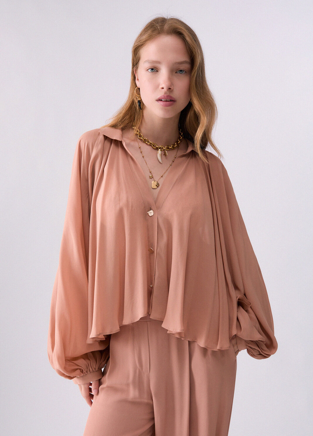Georgette Shirt nude Liu Jo - large image number 0