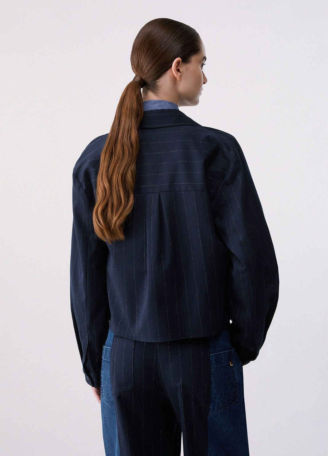 Gestreiftes Hemd mit Tasche Blau Nadelstreifen Liu Jo - large image number 1
