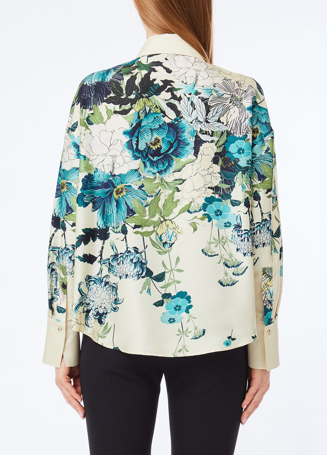 Printed twill shirt milk white Liu Jo - large image number 1