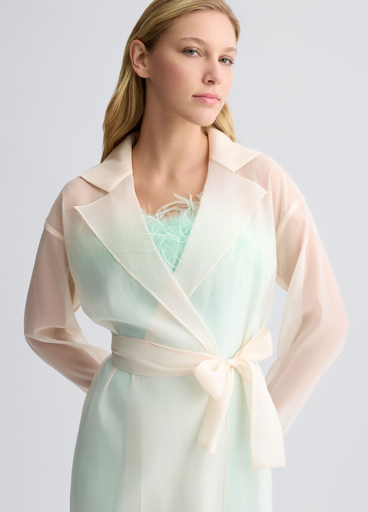 White organza trench coat champagne Liu Jo - medium White organza trench coat champagne Liu Jo - medium